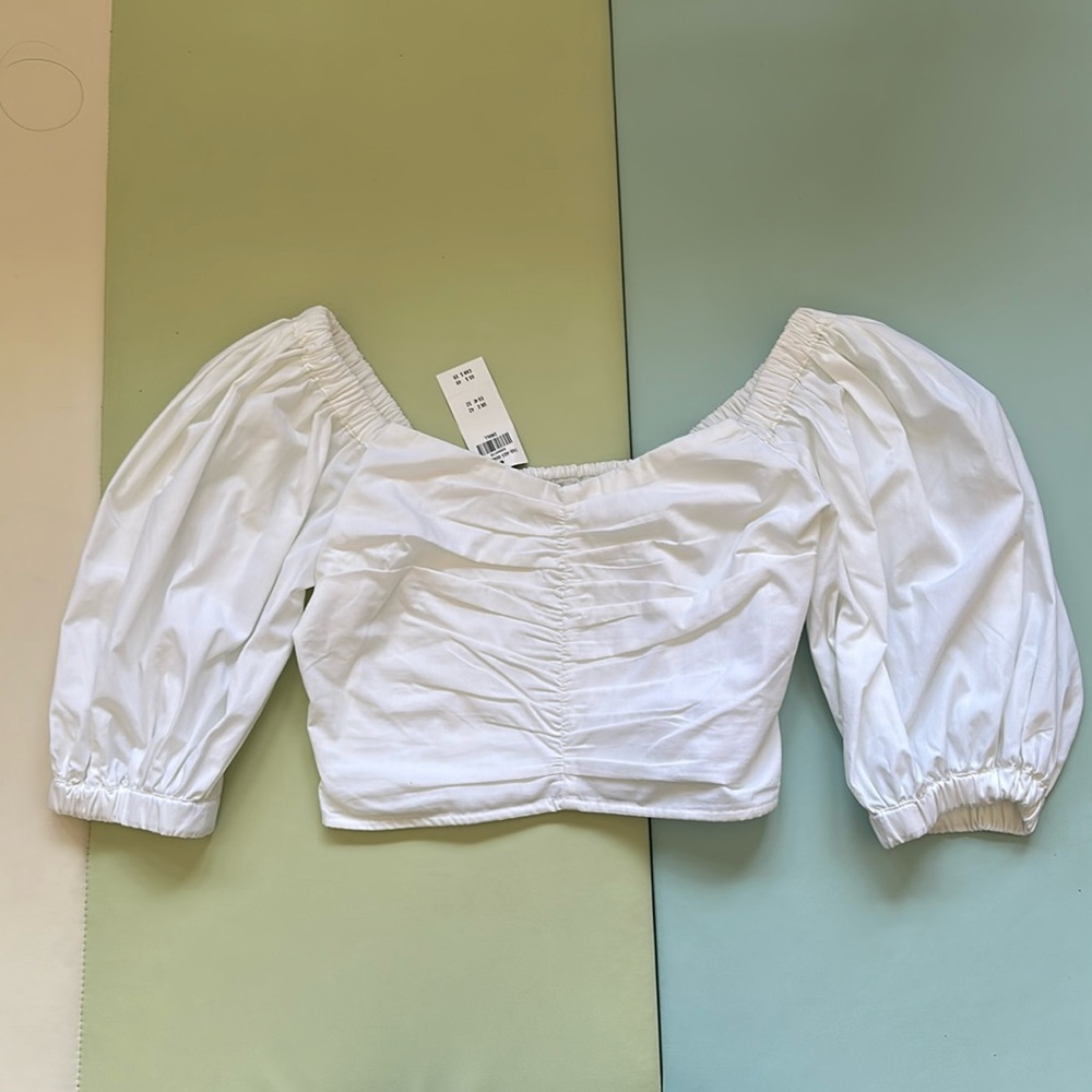 Abercrombie White Off-Shoulder Women's Top